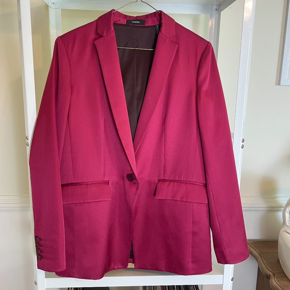 NWOT Theory Silk Blazer